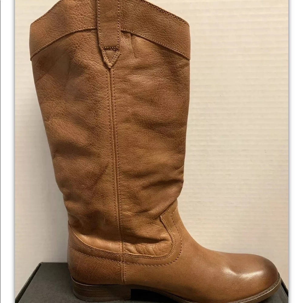 Brand New Frye Melissa Pull On Cognac Leather Boots